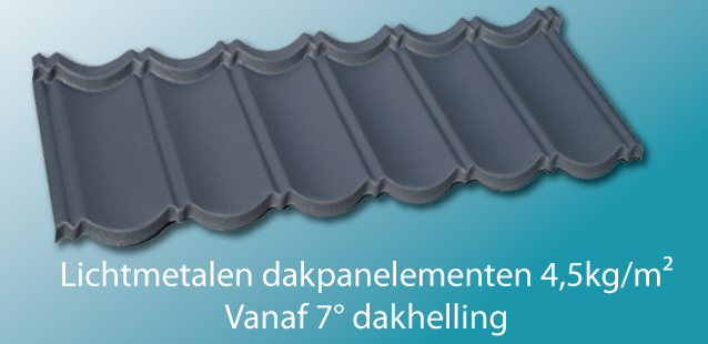 Het lichtgewicht alternatief in dakpanvorm! 